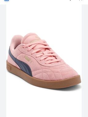 PUMA Club II Era Lace Up  Womens Magic Pink Navy  Sneakers Size 10